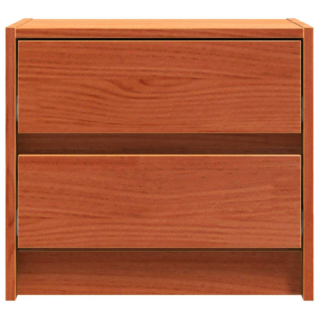 vidaXL Bedside Tables 2 pcs Wax Brown 40 x 30.5 x 35.5 cm Pine Wood