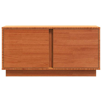 vidaXL TV Cabinet Wax Brown 80 x 35 x 40.5 cm Solid Pine Wood
