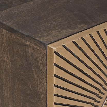 vidaXL Handmade Bedside Cabinet Coffee Brown 40 x 30 x 50 cm