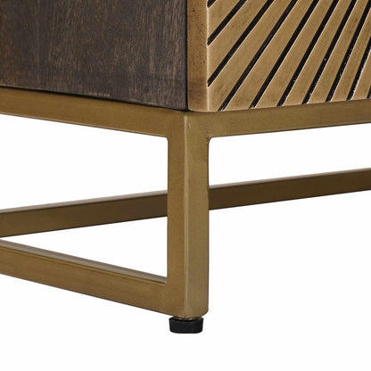 vidaXL Handmade Bedside Cabinet Coffee Brown 40 x 30 x 50 cm