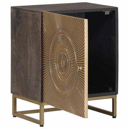 vidaXL Handmade Bedside Cabinet Coffee Brown 40 x 30 x 50 cm