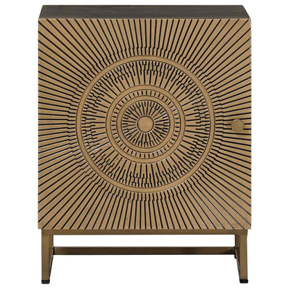 vidaXL Handmade Bedside Cabinet Coffee Brown 40 x 30 x 50 cm