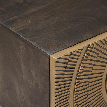 vidaXL Handmade Bedside Cabinet Coffee Brown 40 x 30 x 20 cm