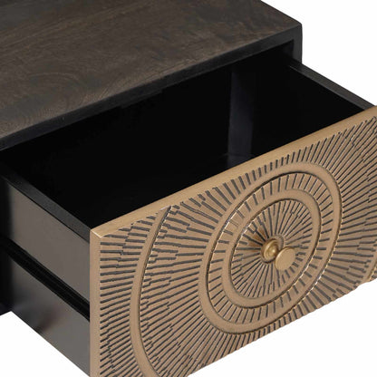 vidaXL Handmade Bedside Cabinet Coffee Brown 40 x 30 x 20 cm