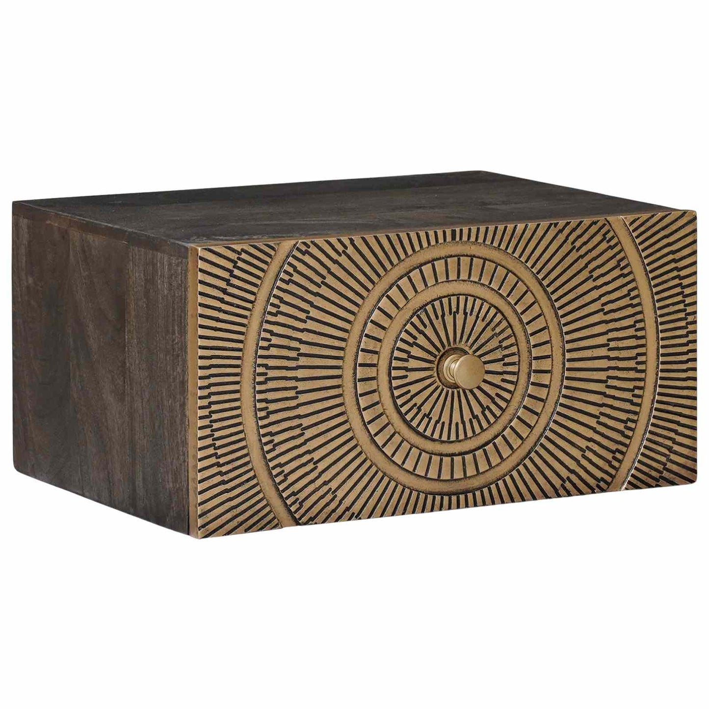 vidaXL Handmade Bedside Cabinet Coffee Brown 40 x 30 x 20 cm