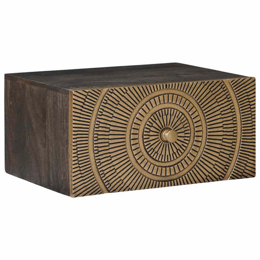 vidaXL Handmade Bedside Cabinet Coffee Brown 40 x 30 x 20 cm