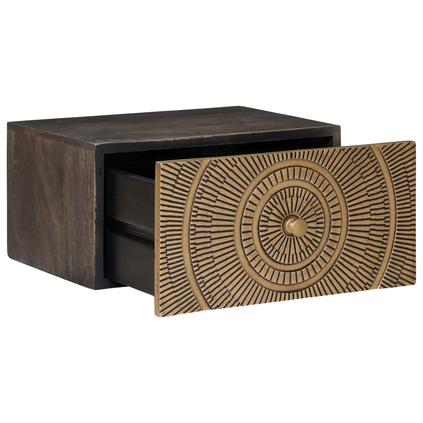vidaXL Handmade Bedside Cabinet Coffee Brown 40 x 30 x 20 cm
