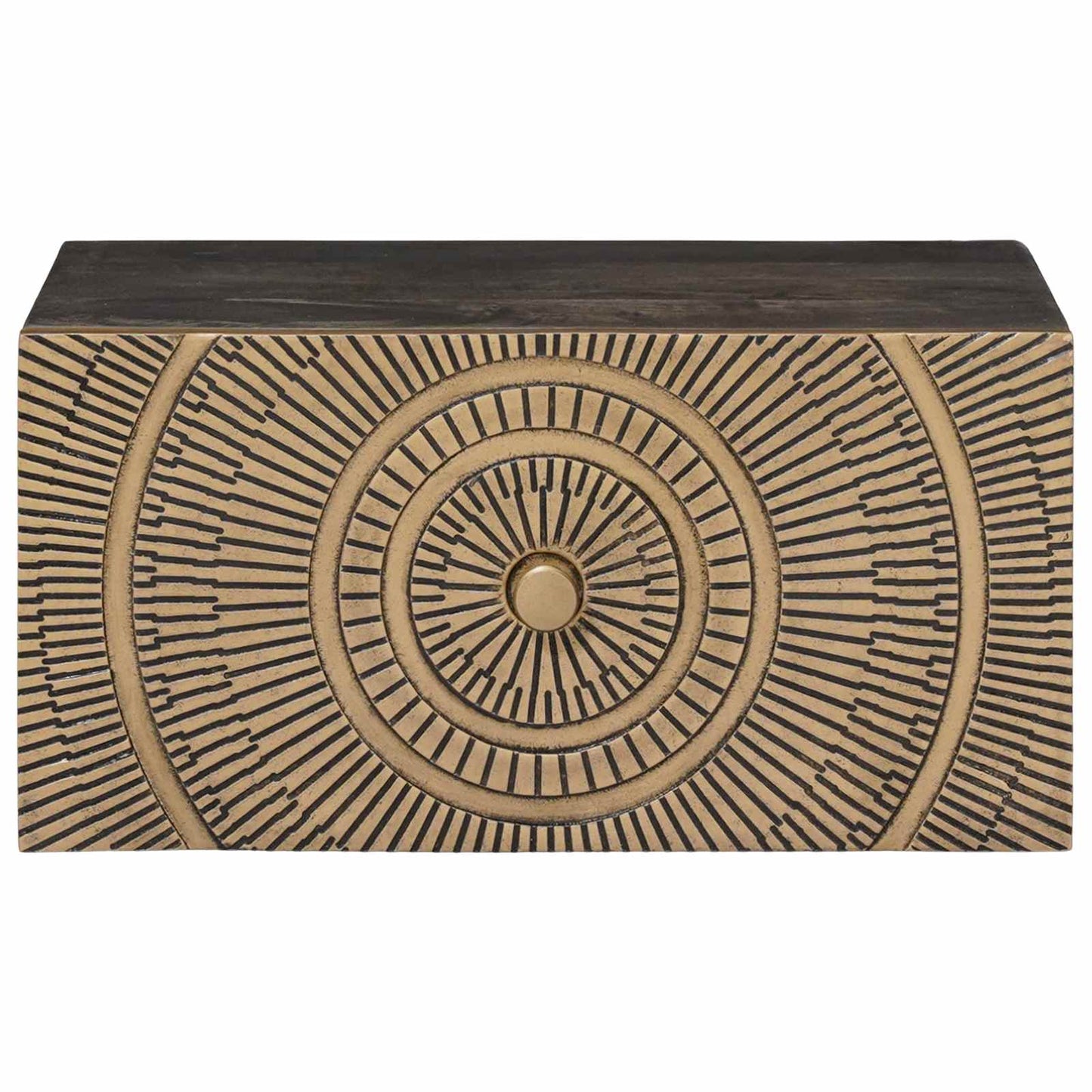 vidaXL Handmade Bedside Cabinet Coffee Brown 40 x 30 x 20 cm