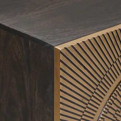 vidaXL Sideboard Brass 53.5 x 30 x 70 cm