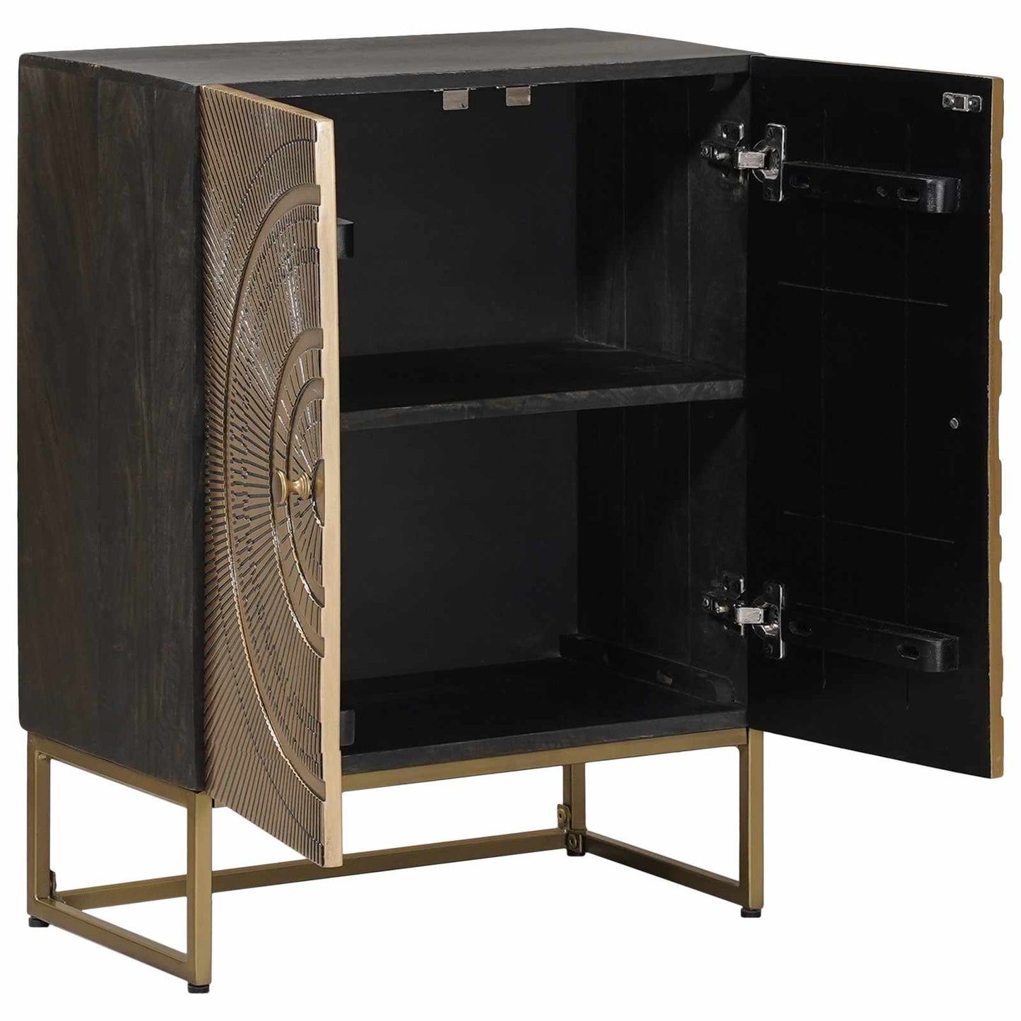 vidaXL Sideboard Brass 53.5 x 30 x 70 cm
