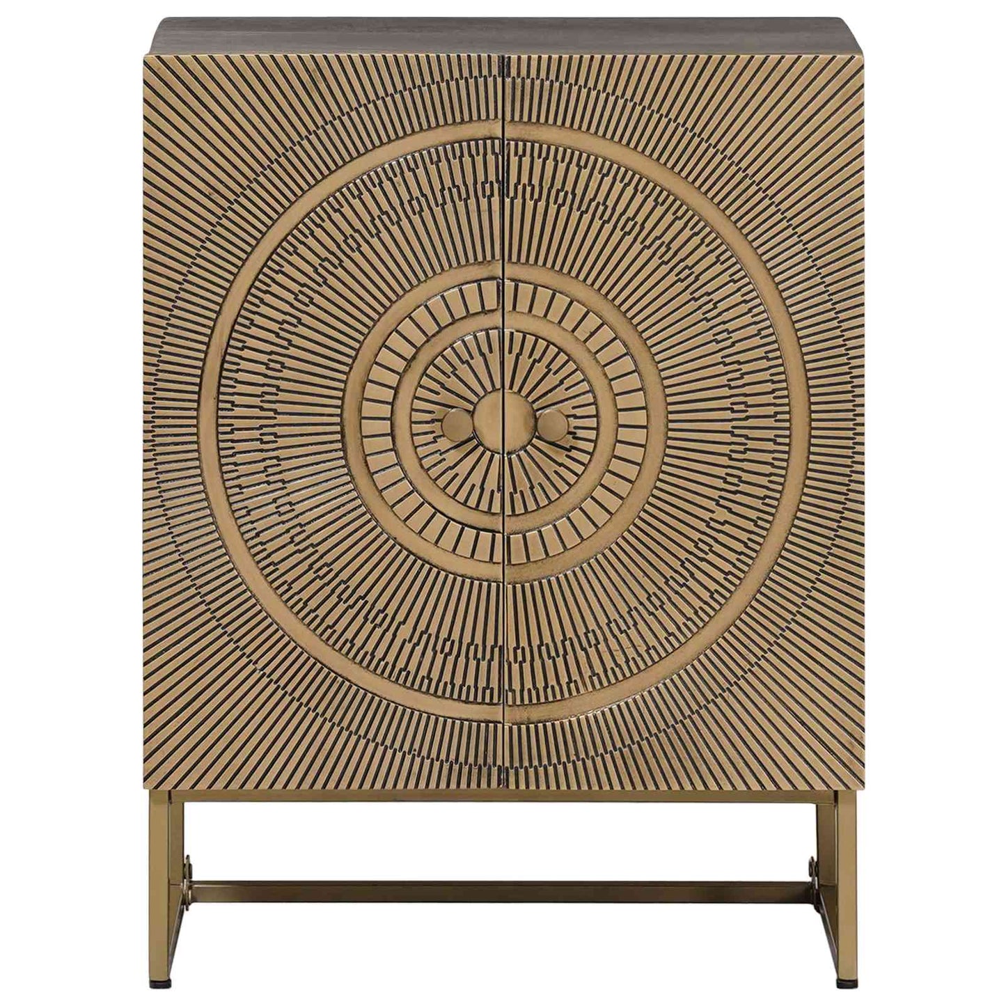 vidaXL Sideboard Brass 53.5 x 30 x 70 cm