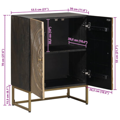 vidaXL Sideboard Brass 53.5 x 30 x 70 cm