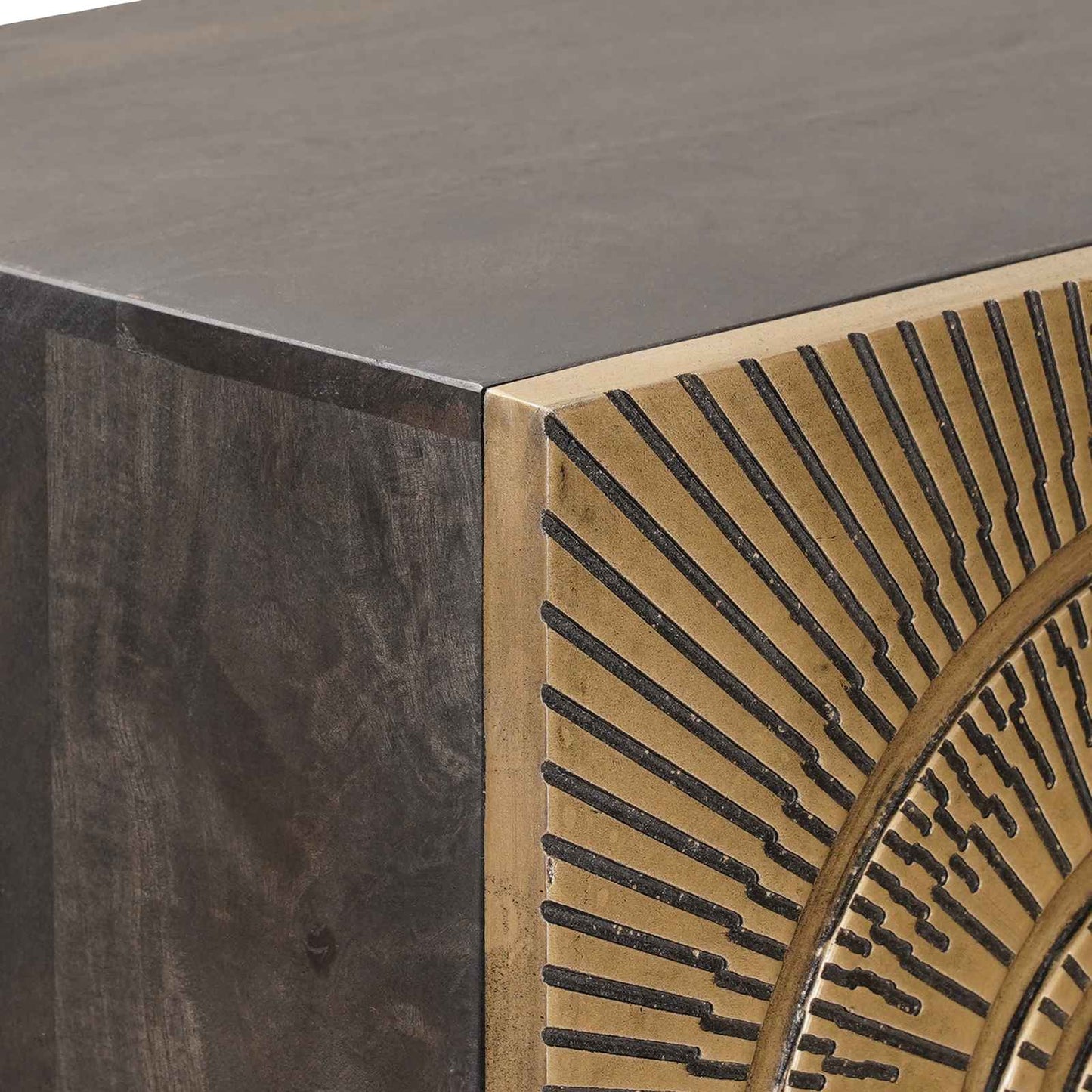 vidaXL Highboard Brass 35 x 30 x 120 cm