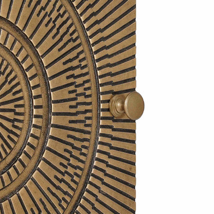 vidaXL Highboard Brass 35 x 30 x 120 cm