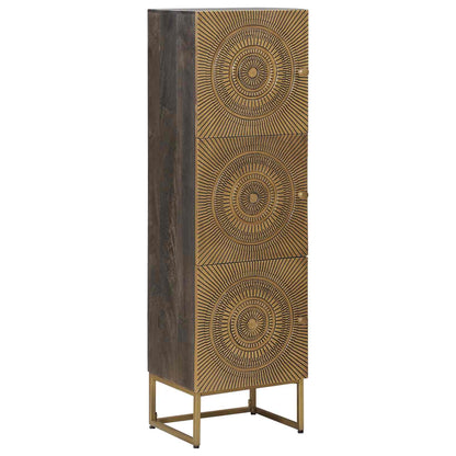vidaXL Highboard Brass 35 x 30 x 120 cm