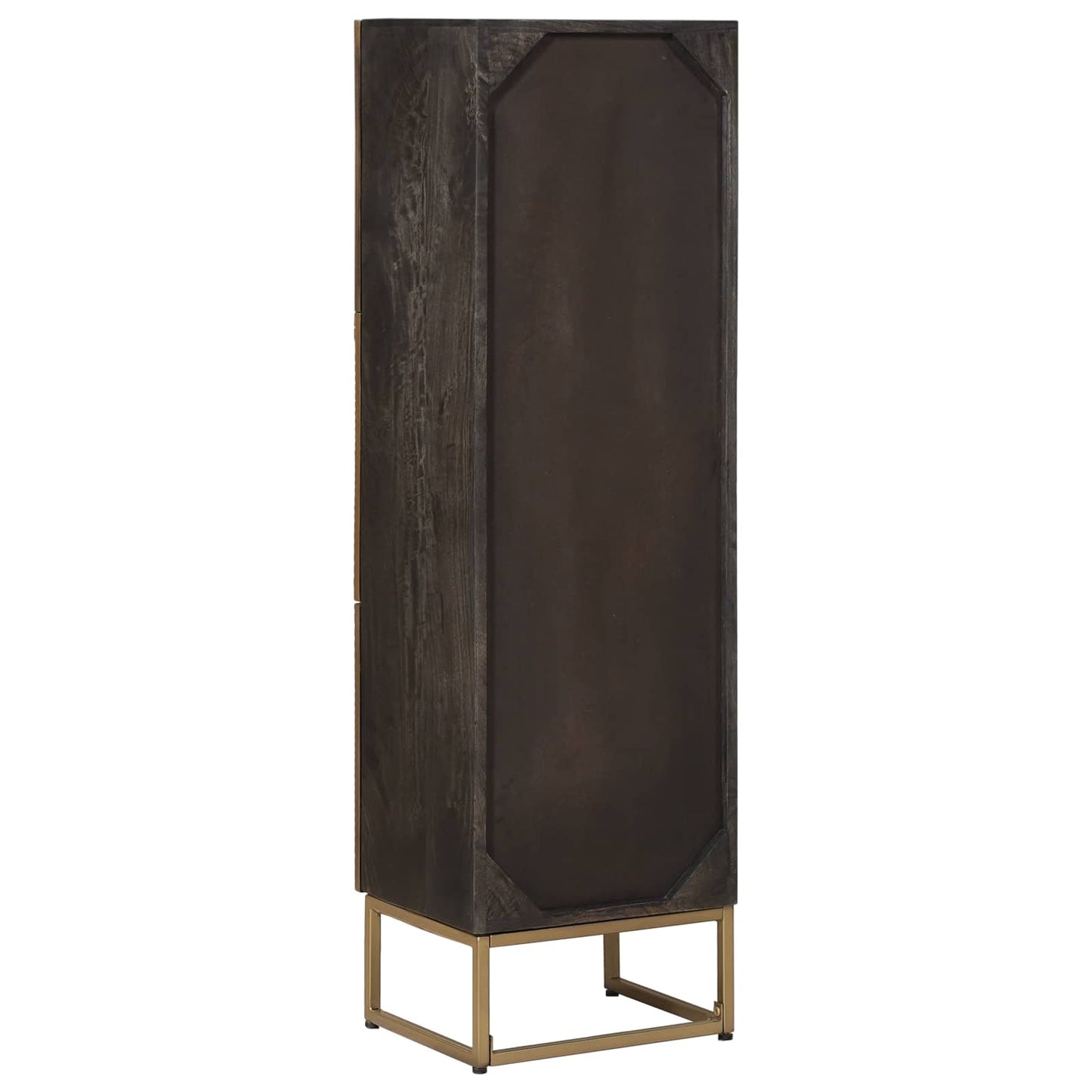 vidaXL Highboard Brass 35 x 30 x 120 cm