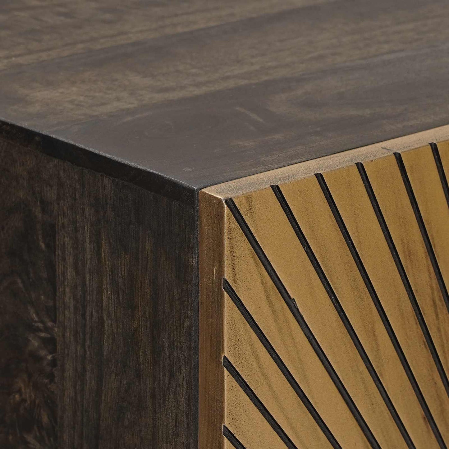 vidaXL Highboard Brass 53.5 x 30 x 95 cm