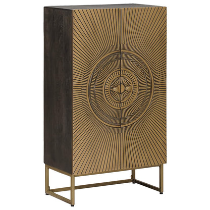 vidaXL Highboard Brass 53.5 x 30 x 95 cm
