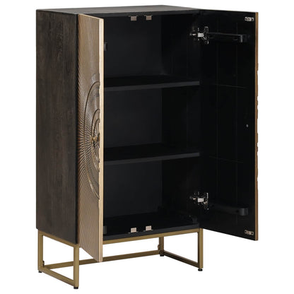 vidaXL Highboard Brass 53.5 x 30 x 95 cm