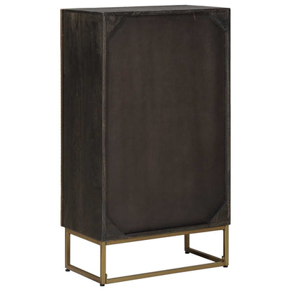 vidaXL Highboard Brass 53.5 x 30 x 95 cm