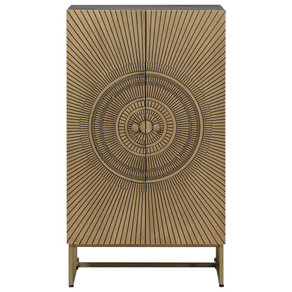 vidaXL Highboard Brass 53.5 x 30 x 95 cm