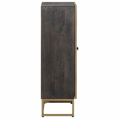 vidaXL Highboard Brass 53.5 x 30 x 95 cm