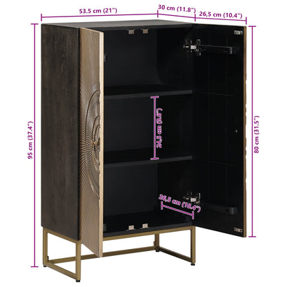 vidaXL Highboard Brass 53.5 x 30 x 95 cm