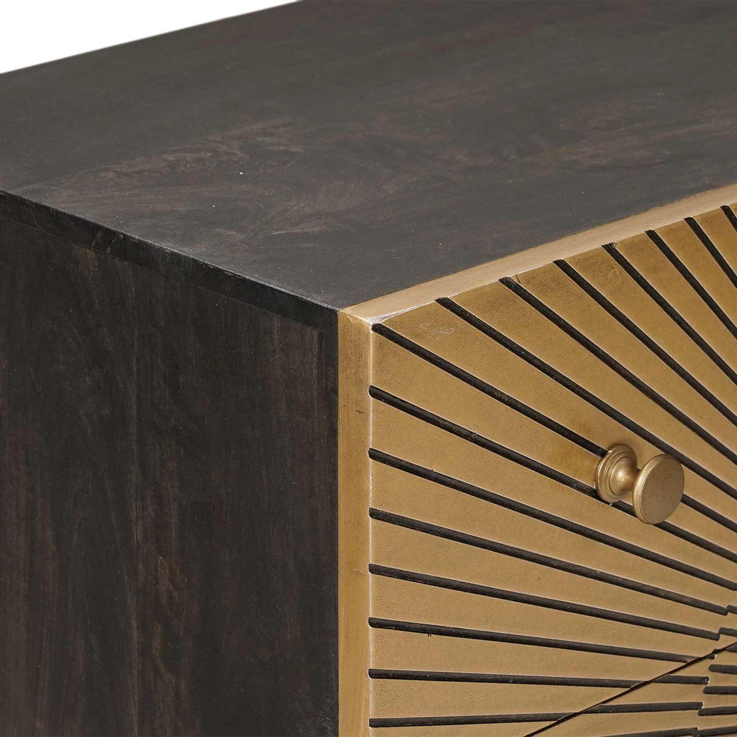 vidaXL Drawer Cabinet with Drawer Brass 75 x 30 x 65 cm