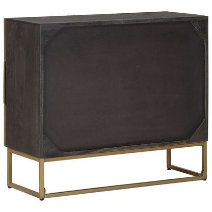 vidaXL Drawer Cabinet with Drawer Brass 75 x 30 x 65 cm
