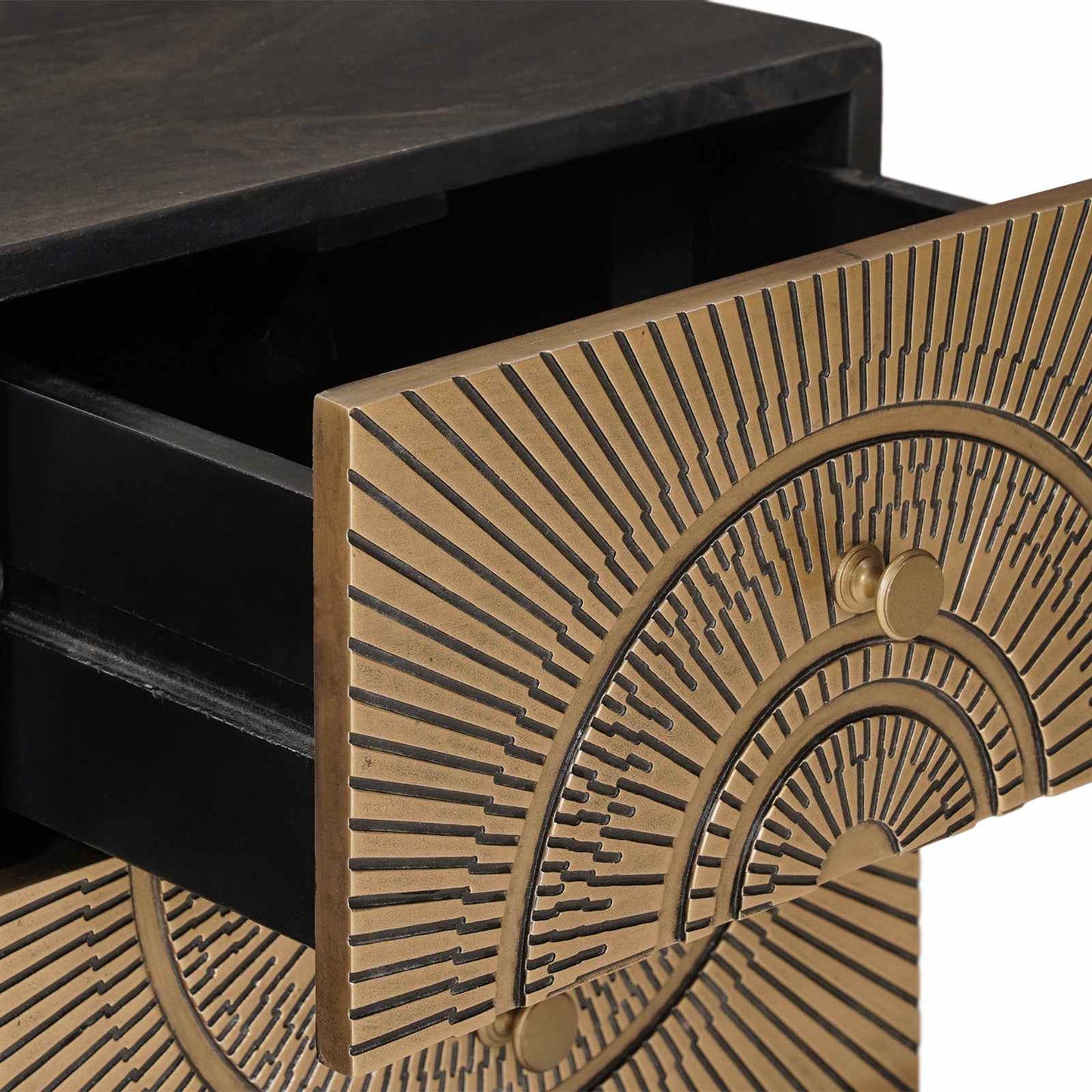 vidaXL TV Cabinet with Drawer with Shelf Brass 105 x 30 x 50 cm