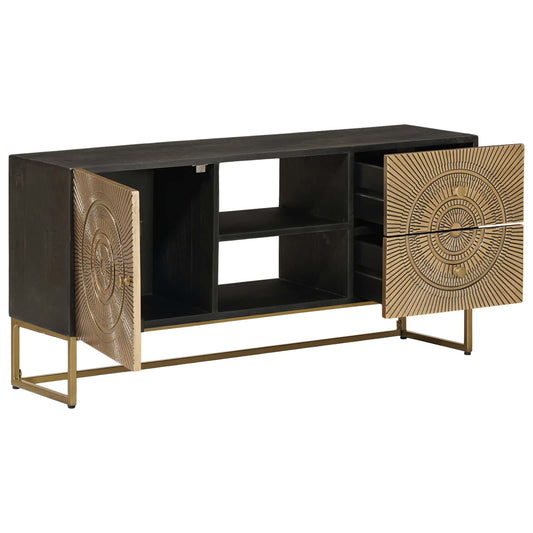 vidaXL TV Cabinet with Drawer with Shelf Brass 105 x 30 x 50 cm