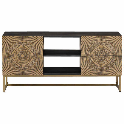 vidaXL TV Cabinet with Drawer with Shelf Brass 105 x 30 x 50 cm