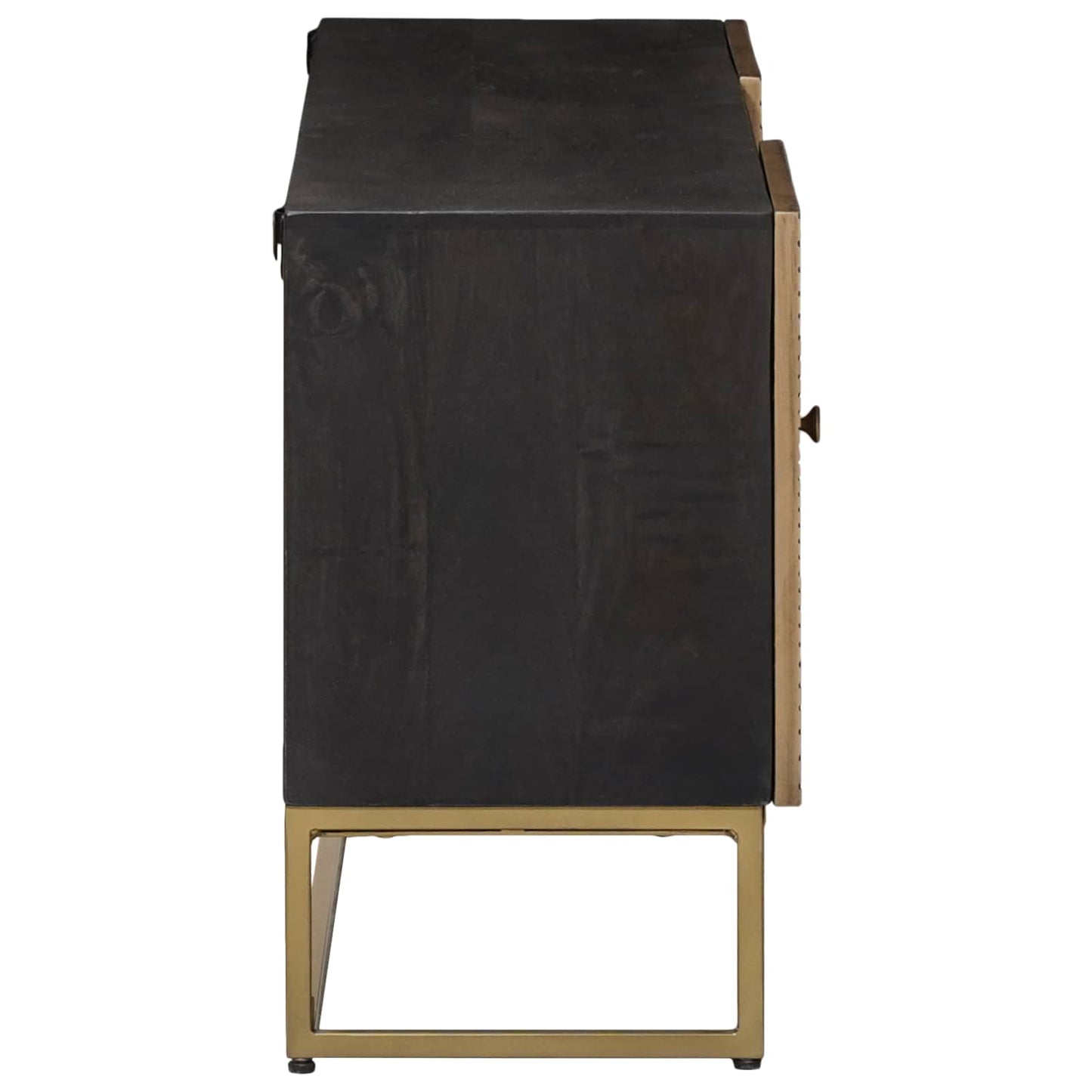 vidaXL TV Cabinet with Drawer with Shelf Brass 105 x 30 x 50 cm