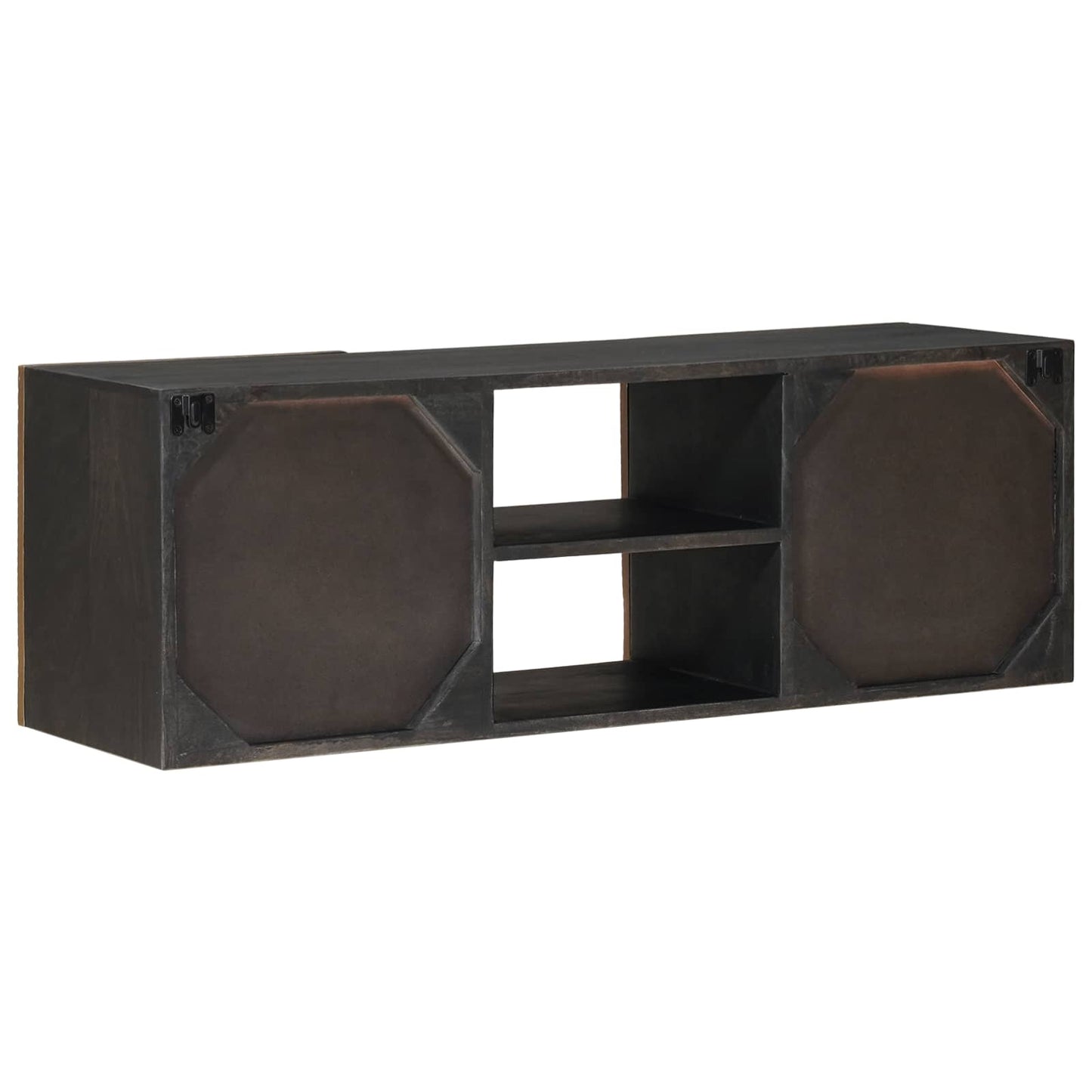 vidaXL TV Cabinet with Shelf with Storage Brass 105 x 30 x 35 cm