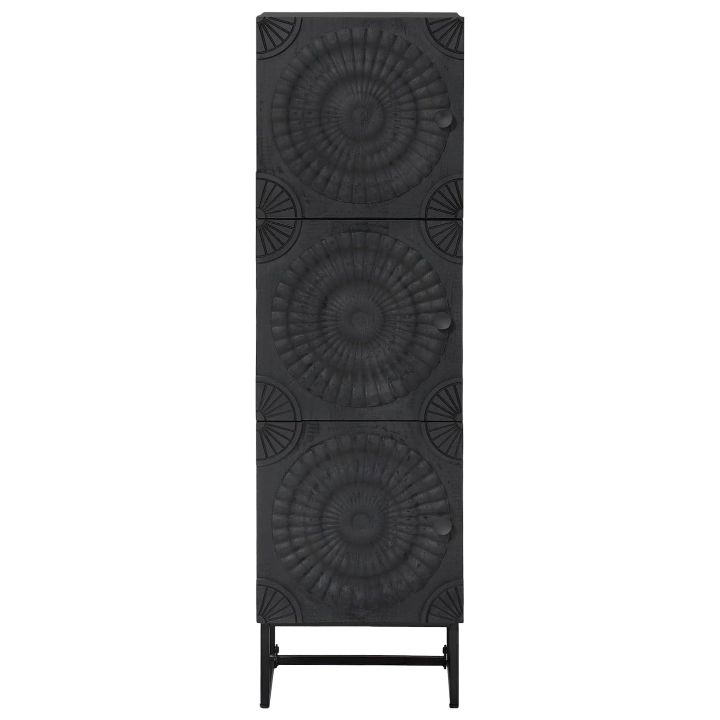 vidaXL Highboard Black 35 x 30 x 120 cm
