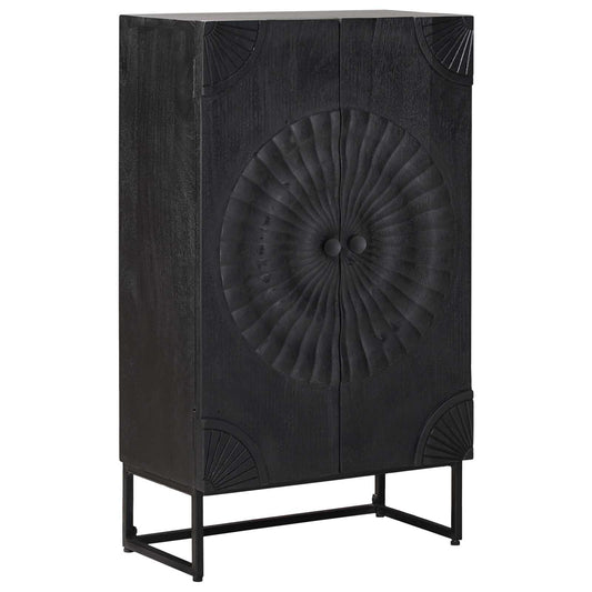 vidaXL Highboard Black 55 x 30 x 95 cm