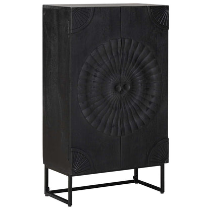 vidaXL Highboard Black 55 x 30 x 95 cm