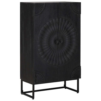 vidaXL Highboard Black 55 x 30 x 95 cm
