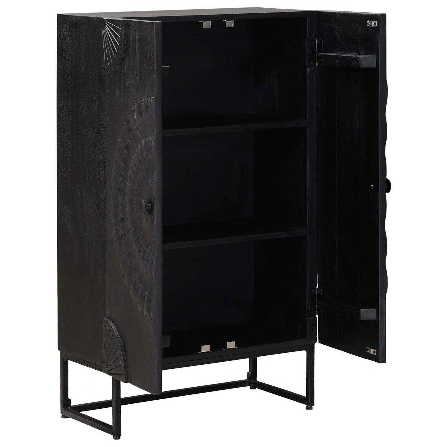 vidaXL Highboard Black 55 x 30 x 95 cm
