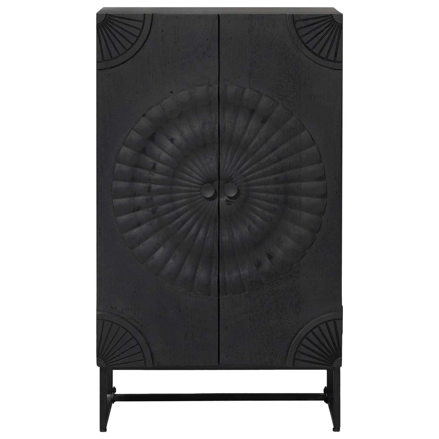 vidaXL Highboard Black 55 x 30 x 95 cm