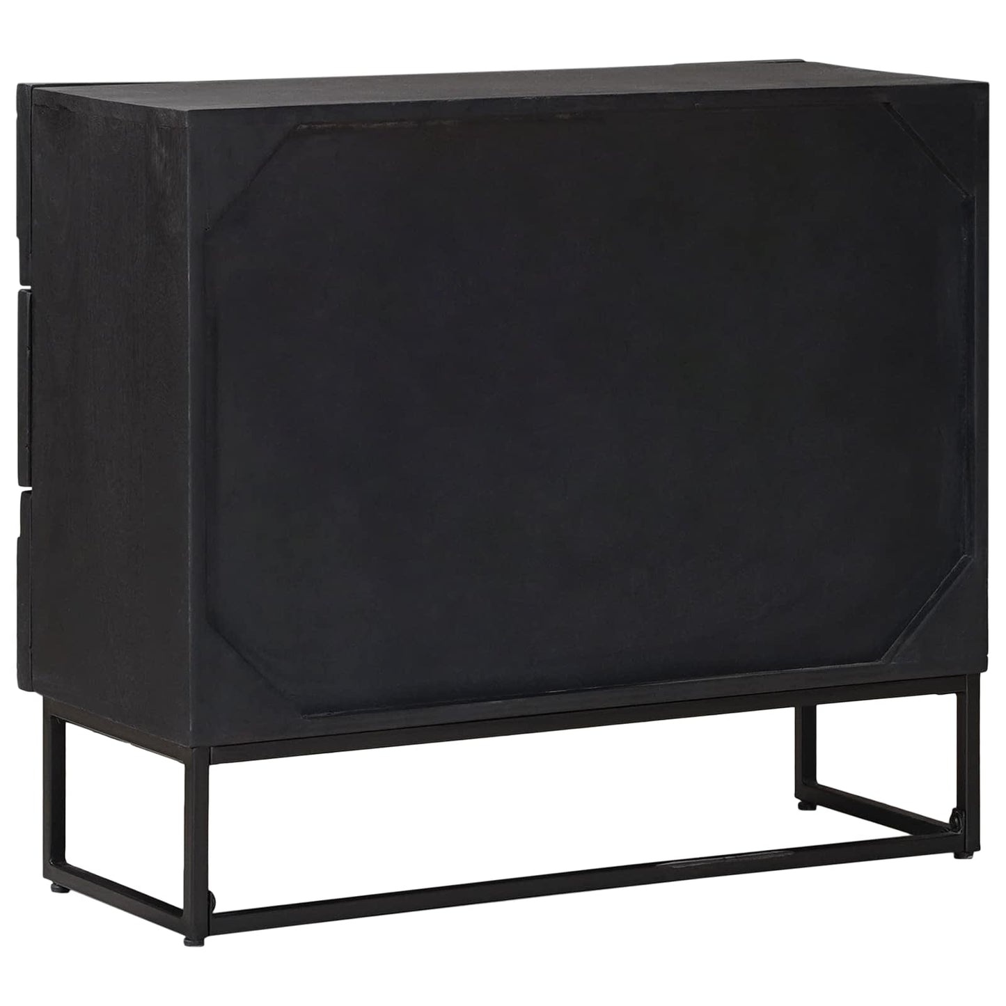 vidaXL Drawer Cabinet with Drawer Black 75 x 30 x 65 cm