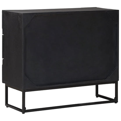 vidaXL Drawer Cabinet with Drawer Black 75 x 30 x 65 cm