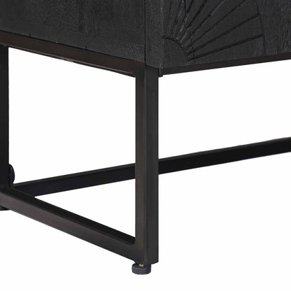 vidaXL TV Cabinet with Drawer with Shelf Black 105 x 30 x 54 cm
