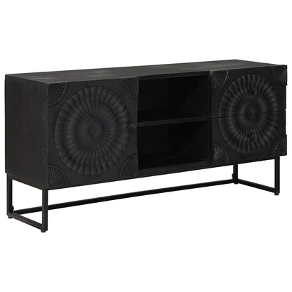 vidaXL TV Cabinet with Drawer with Shelf Black 105 x 30 x 54 cm