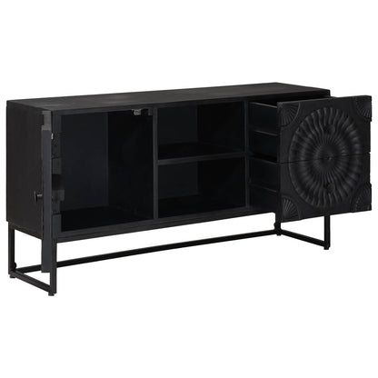 vidaXL TV Cabinet with Drawer with Shelf Black 105 x 30 x 54 cm