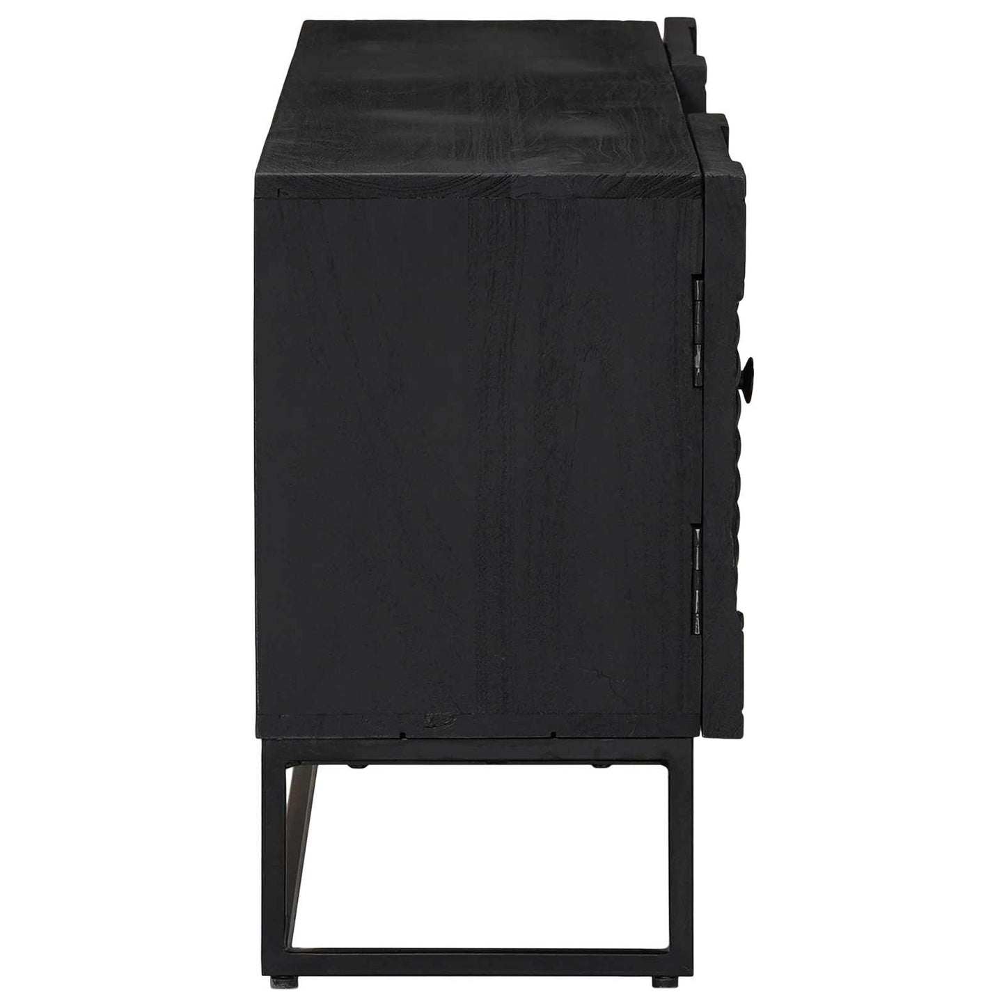 vidaXL TV Cabinet with Drawer with Shelf Black 105 x 30 x 54 cm