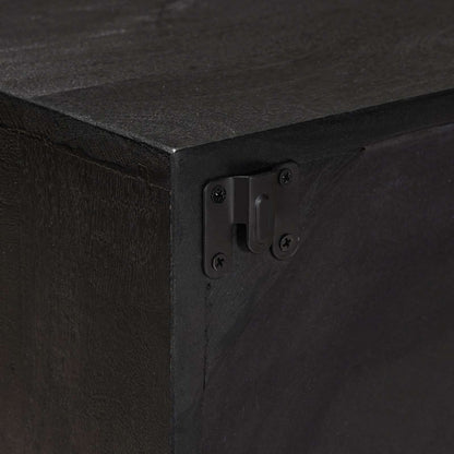 vidaXL TV Cabinet with Shelf with Storage Black 105 x 30 x 35 cm