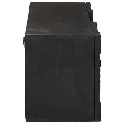 vidaXL TV Cabinet with Shelf with Storage Black 105 x 30 x 35 cm