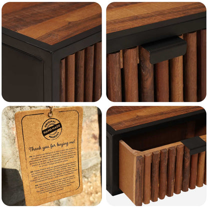 vidaXL Handmade Bedside Cabinet Natural 40 x 30 x 20 cm
