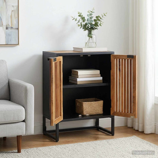 vidaXL Sideboard 53 x 30 x 70 cm Solid Mango Wood and Engineered Wood